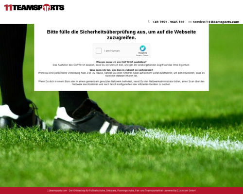 11teamsports.de besuchen