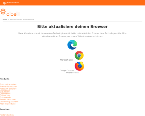 Albelli.de besuchen