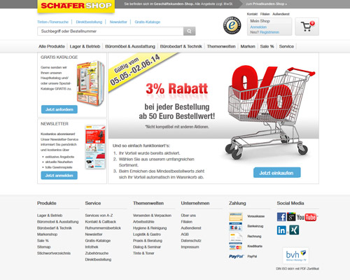 schaefer-shop.de screenshot