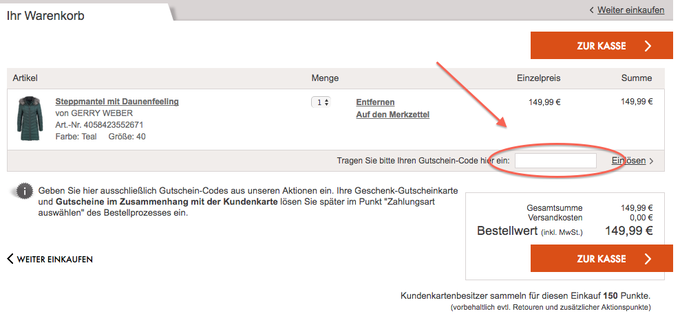Gerry Weber Gutschein nutzen und sparen